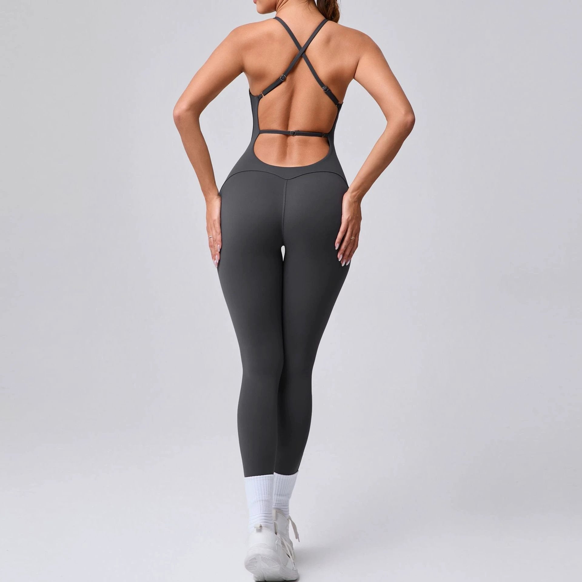 Sports Workout Clothes Tight Yoga Jumpsuit
