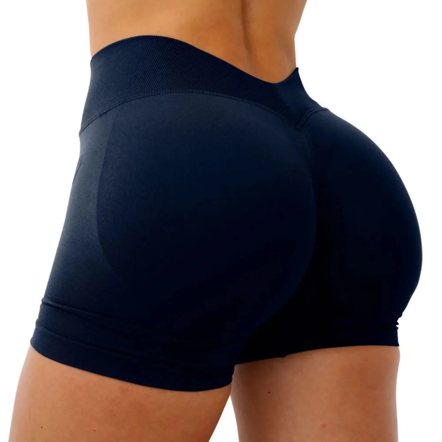 Women’s V-Waist Gym Shorts – Butt-Lifting High-Waist Fitness & Yoga Shorts