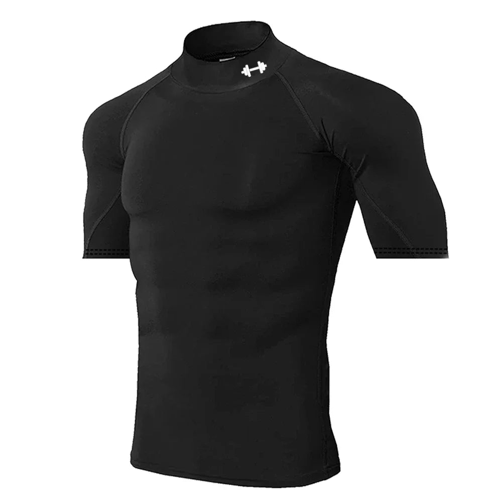 Men’s Quick-Dry Compression T-Shirt – Summer Gym & Running Top