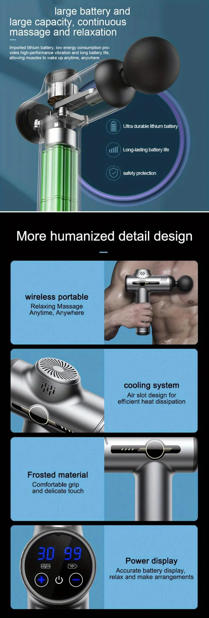 Massage Gun – Deep Muscle & Body Relaxation Massager