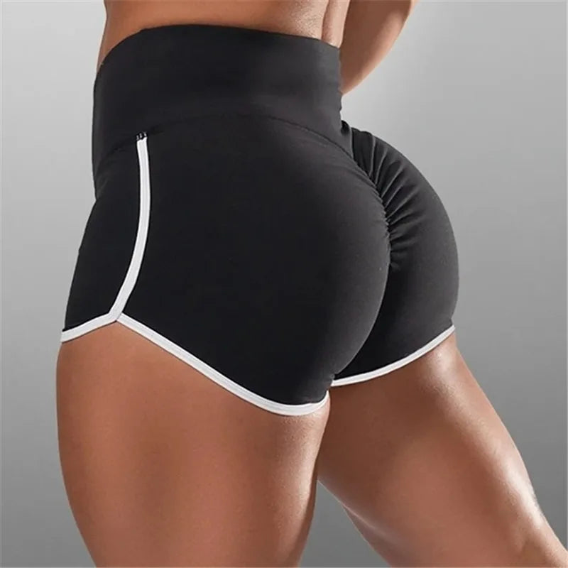 Women’s Summer Sports Shorts – Stretchy Low-Waist Slim Fitness & Yoga Shorts