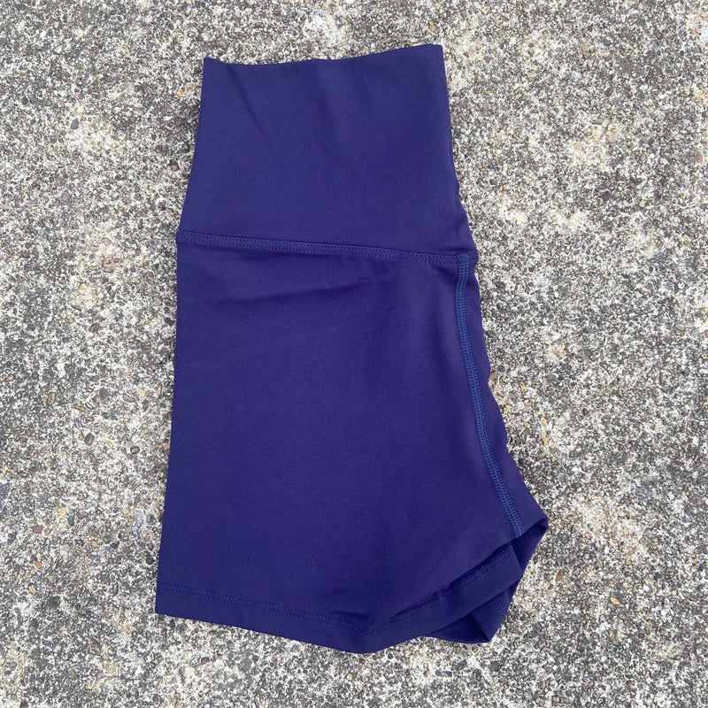 High Waist Yoga Shorts for Women – Stretchy Tummy Control Gym & Running Workout Shorts
