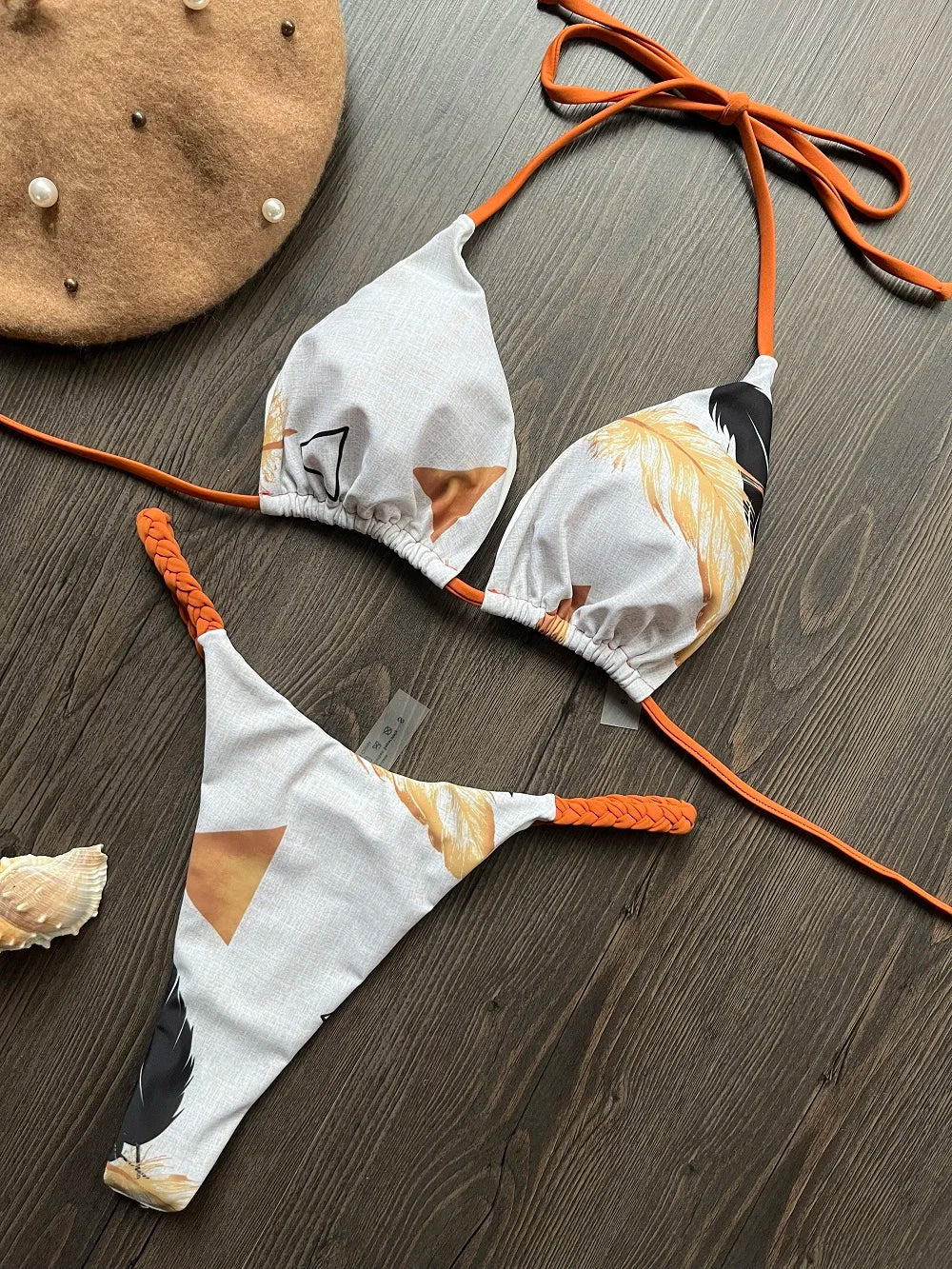 Leopard Print Brazilian Bikini Set – Sexy Thong Swimwear
