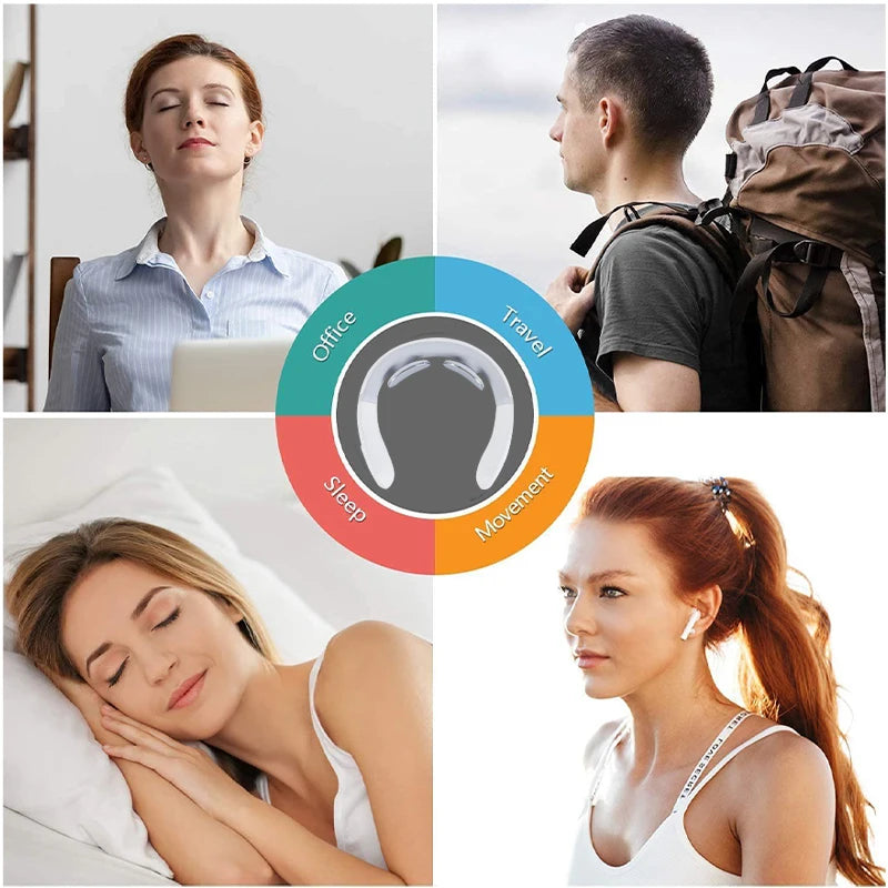 Smart Neck Shoulder Muscle Massager – Electric Heat Relaxation Device