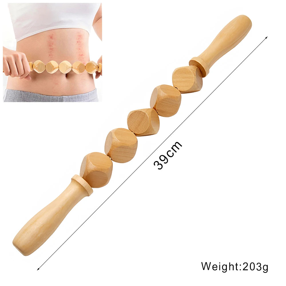 Wooden Massage Tools – Lymphatic Drainage &amp; Anti-Cellulite Body Shaper