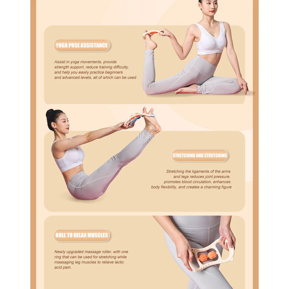 Handheld Massage Roller – Neck, Thigh, Calf & Leg Deep Tissue Recovery Tool