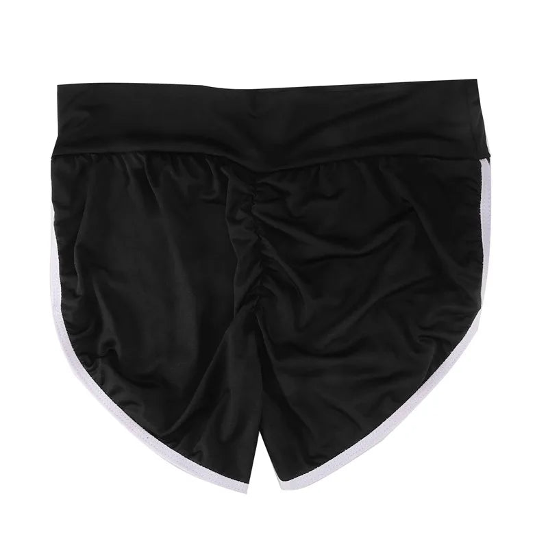 Women’s Summer Sports Shorts – Stretchy Low-Waist Slim Fitness & Yoga Shorts