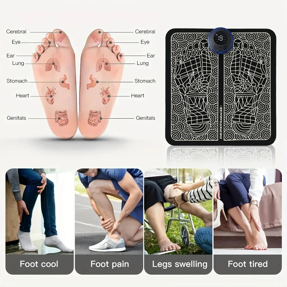 Electric Foot Massager Pad – Muscle Massage & Relaxation Trainer