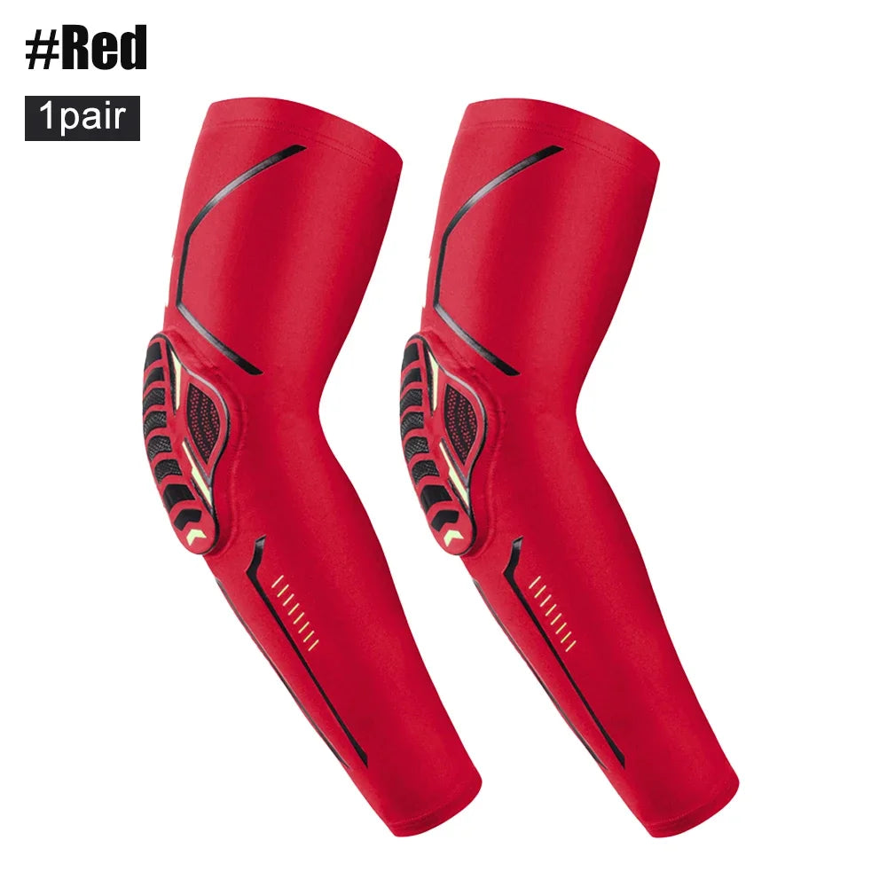 Sports Crash-Proof Elbow Support Pads – Arm Compression Brace