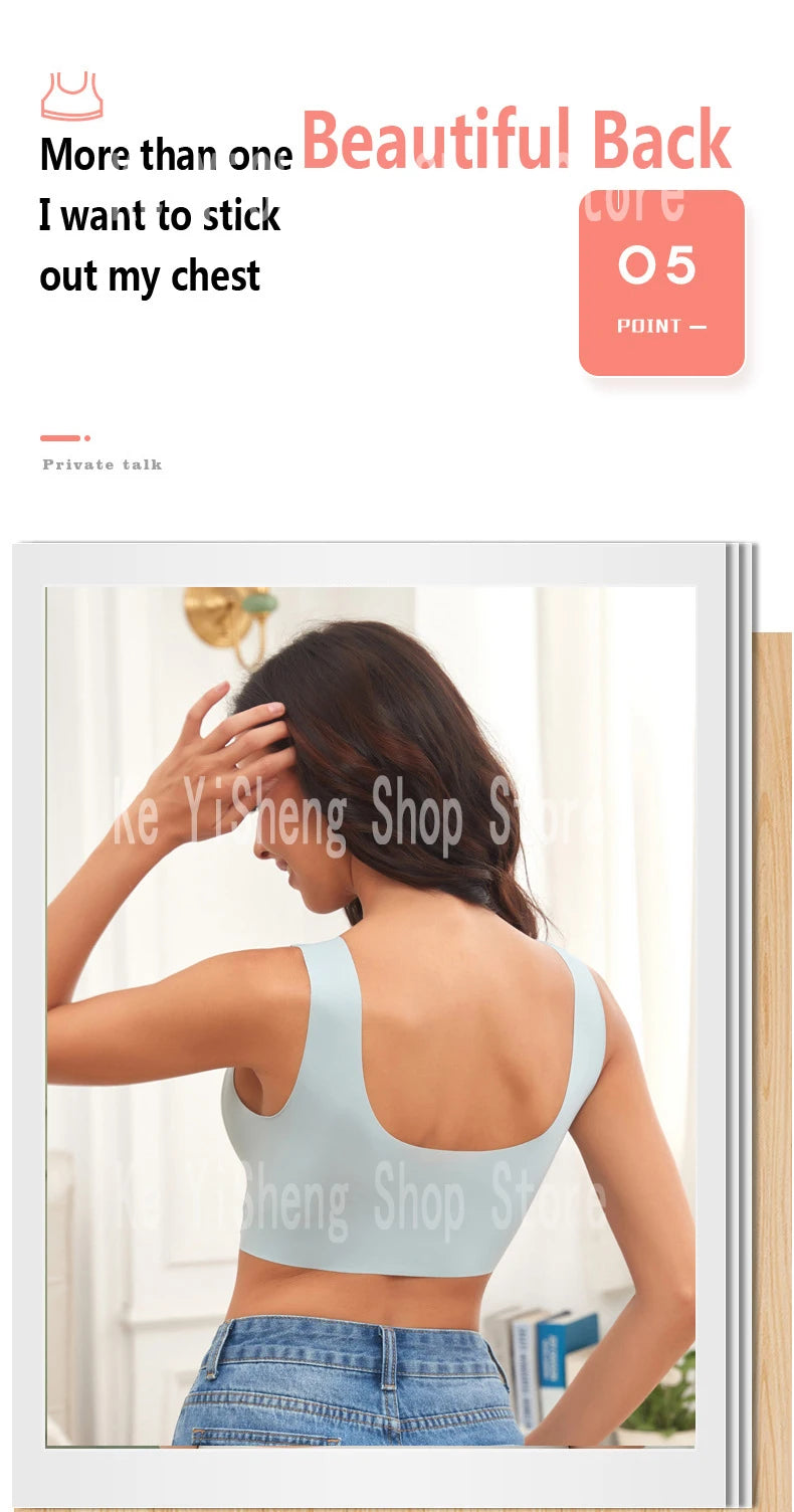 Women’s Seamless Sports Bra – Invisible, Breathable & Wireless Comfort