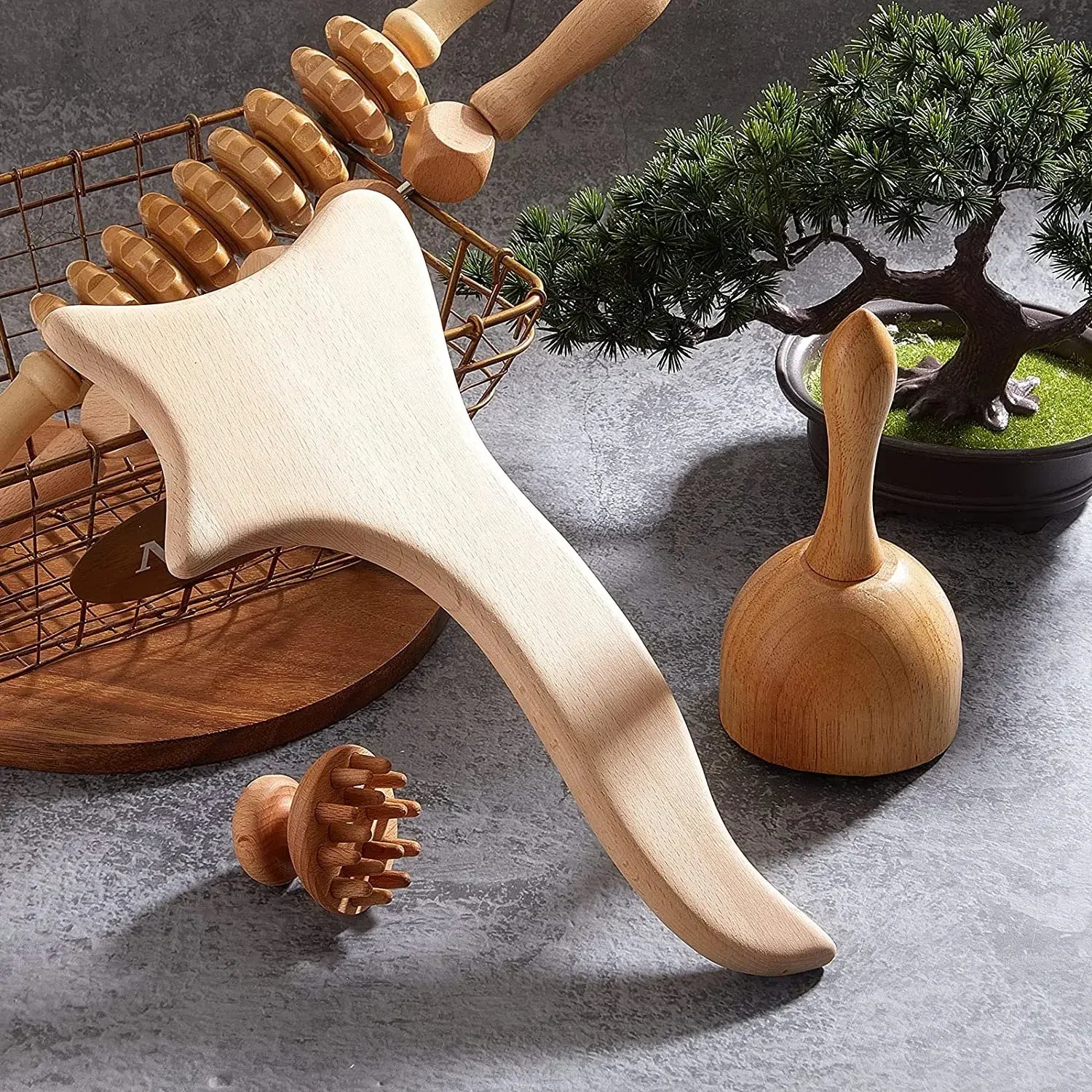 Wooden Massage Tools – Lymphatic Drainage &amp; Anti-Cellulite Body Shaper
