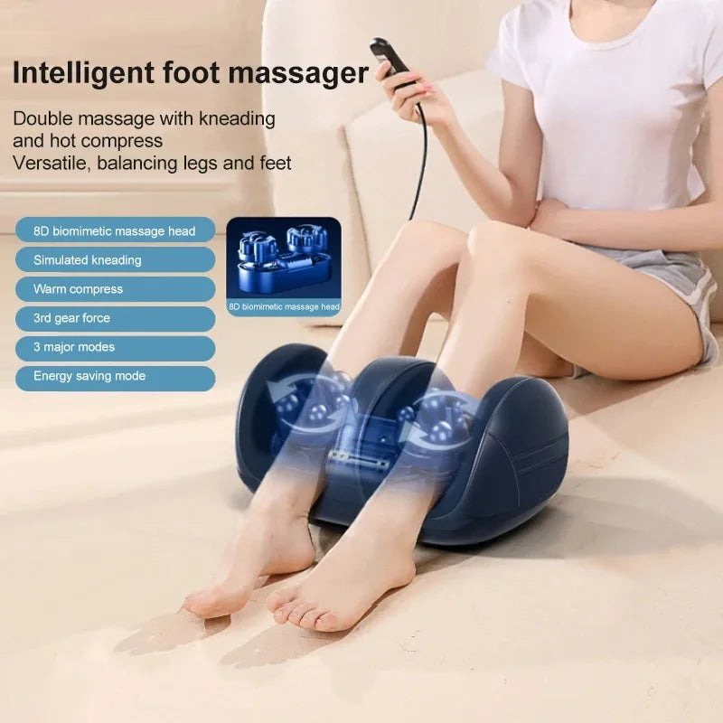 Extra Big Electric Foot Massager – Shiatsu Kneading with Hot Compress