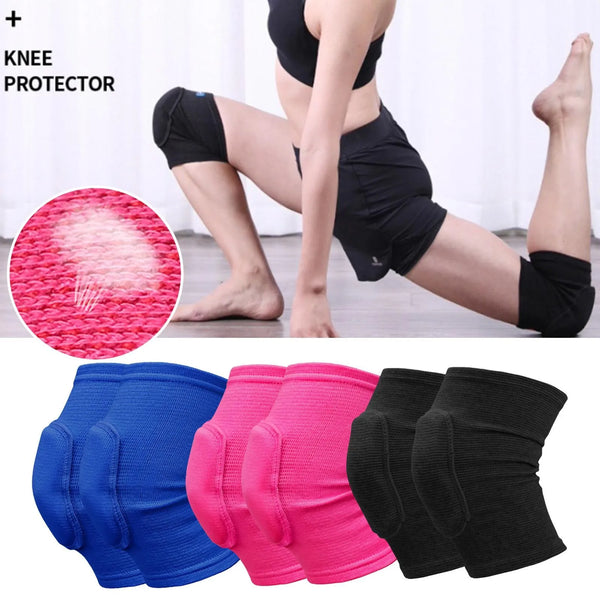 2pcs Sports Compression Knee Pads – Elastic Knee Protector & Support Brace