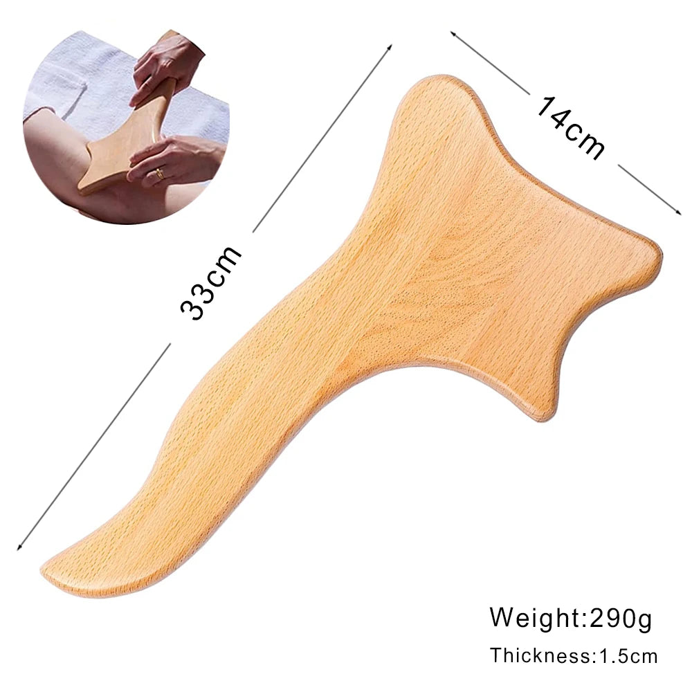 Wooden Massage Tools – Lymphatic Drainage &amp; Anti-Cellulite Body Shaper