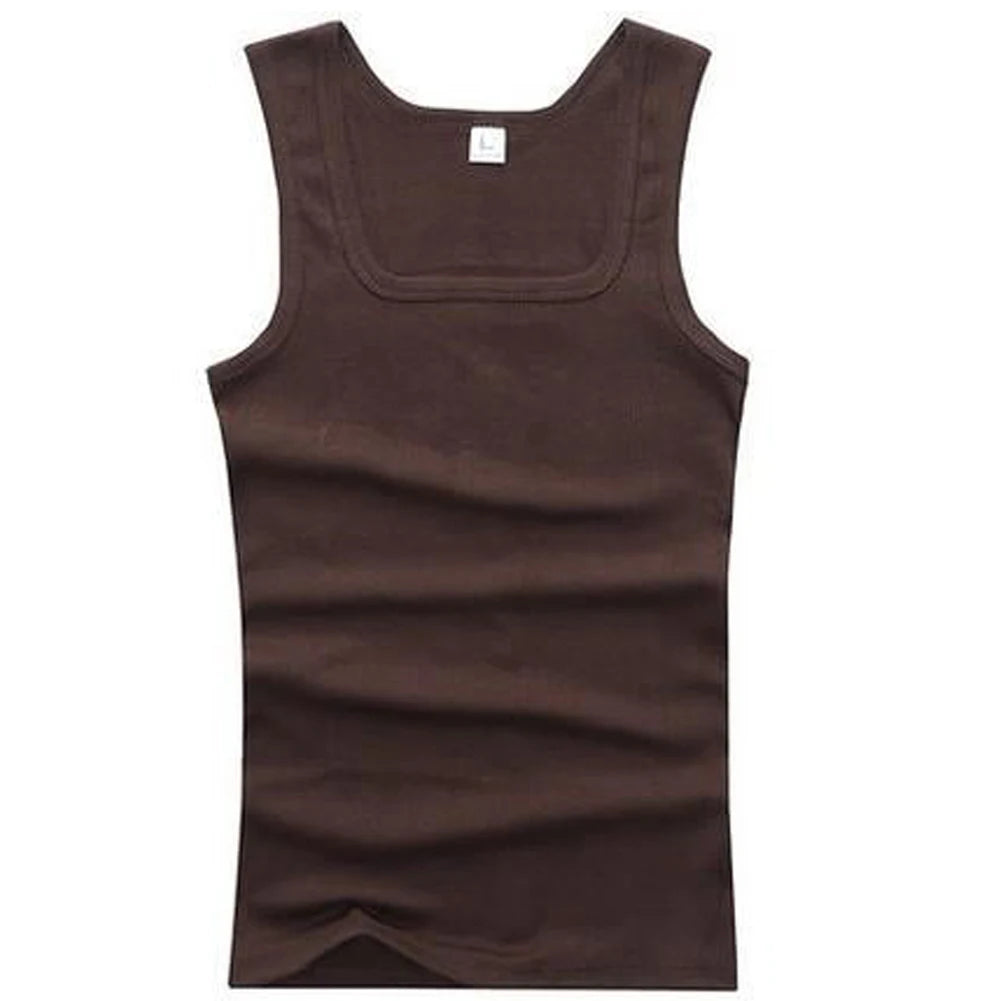 Men’s Pure Cotton Tight Vest – Casual Sports & Bodybuilding Tank Top