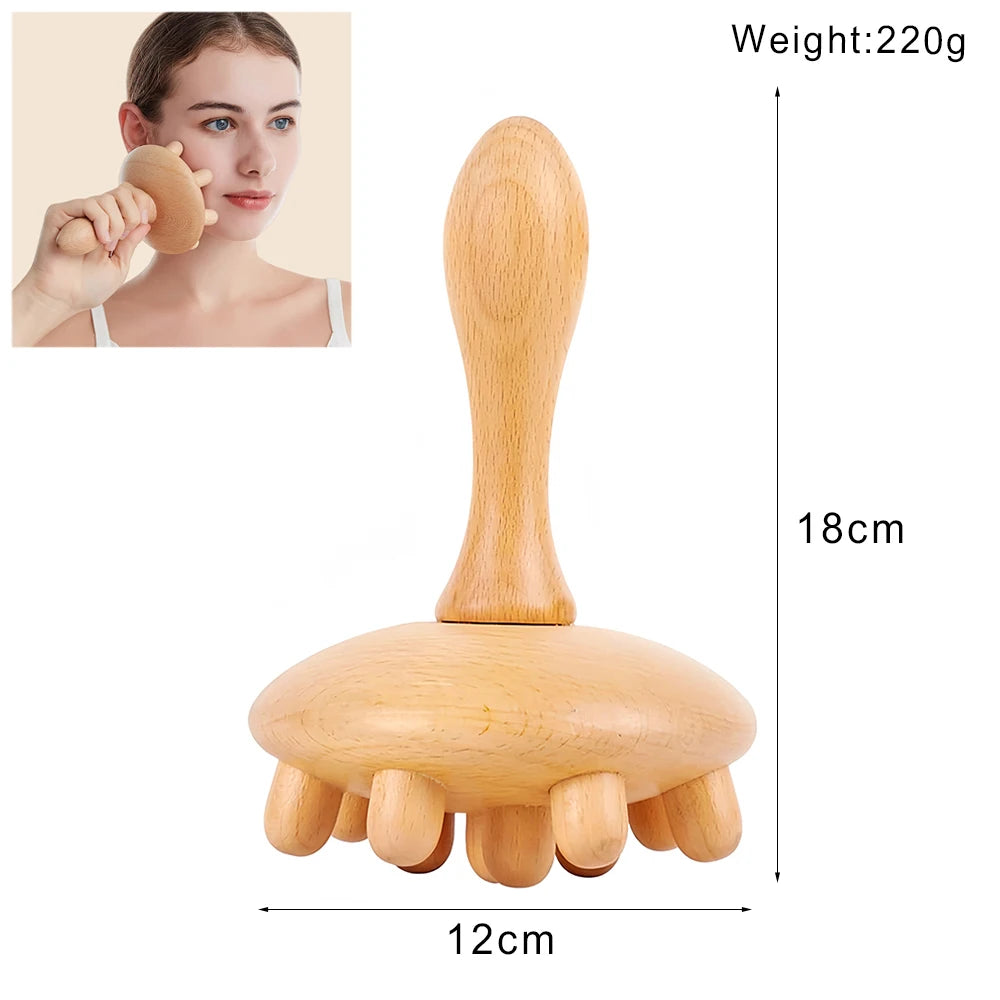 Wooden Massage Tools – Lymphatic Drainage &amp; Anti-Cellulite Body Shaper
