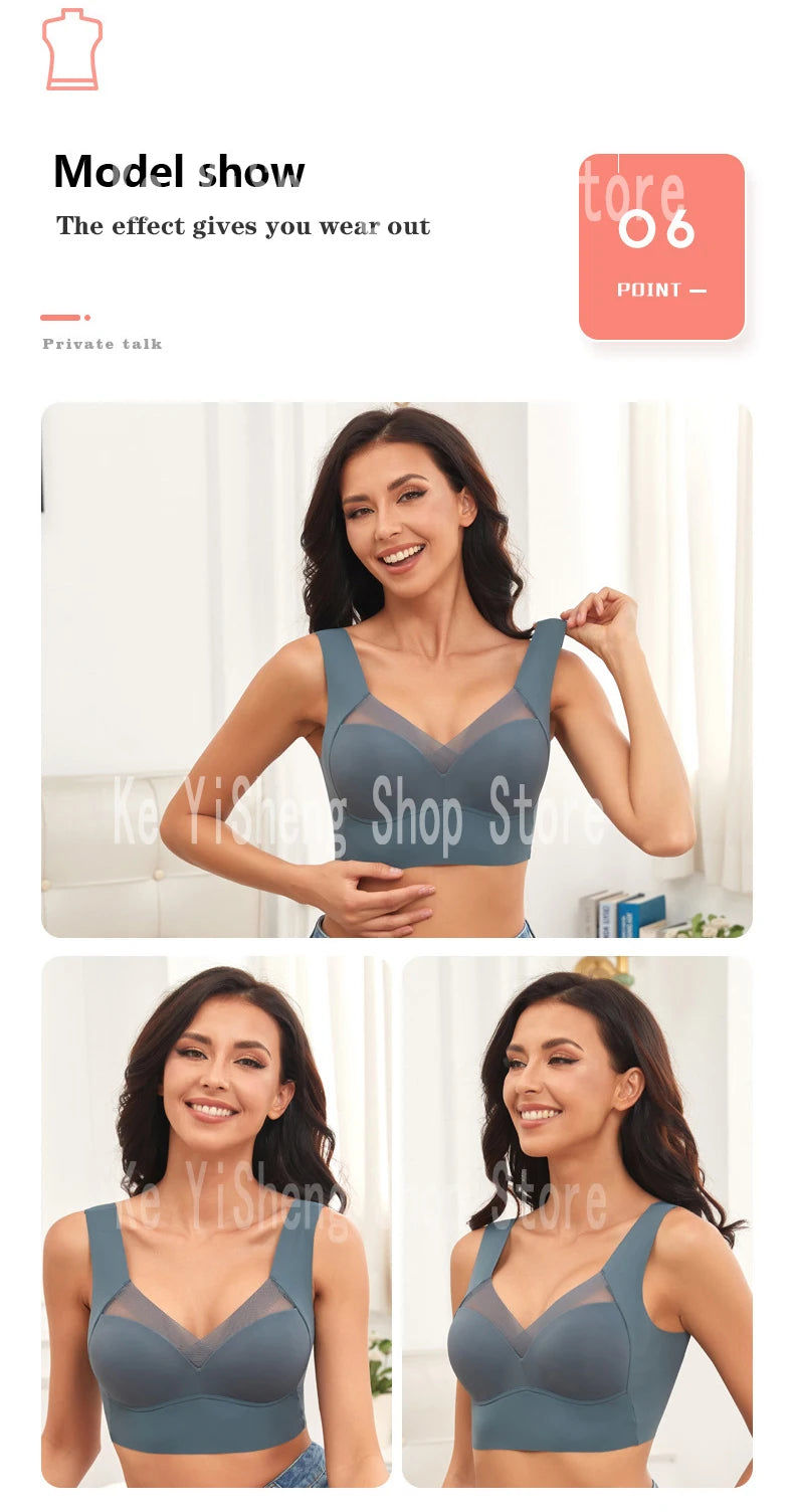 Women’s Seamless Sports Bra – Invisible, Breathable & Wireless Comfort