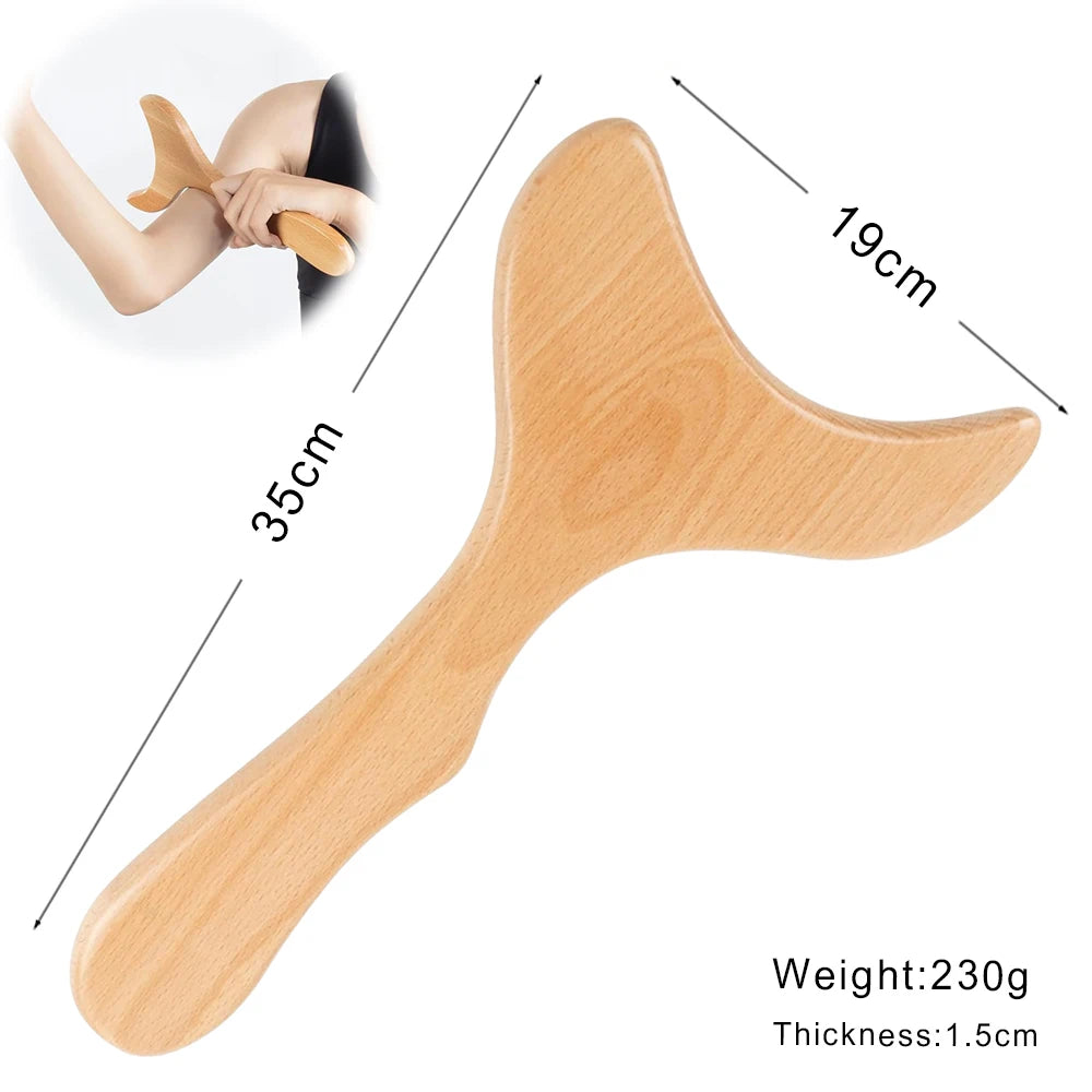 Wooden Massage Tools – Lymphatic Drainage &amp; Anti-Cellulite Body Shaper