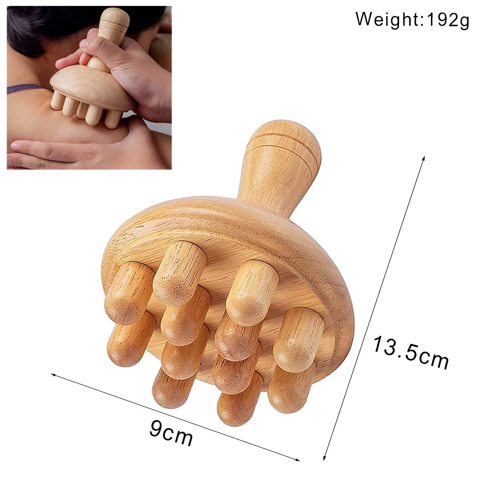 Wooden Massage Tools – Lymphatic Drainage &amp; Anti-Cellulite Body Shaper