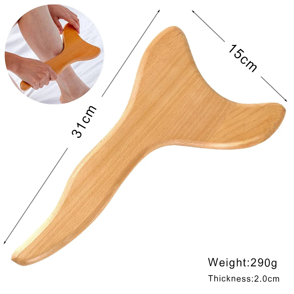 Wooden Massage Tools – Lymphatic Drainage &amp; Anti-Cellulite Body Shaper