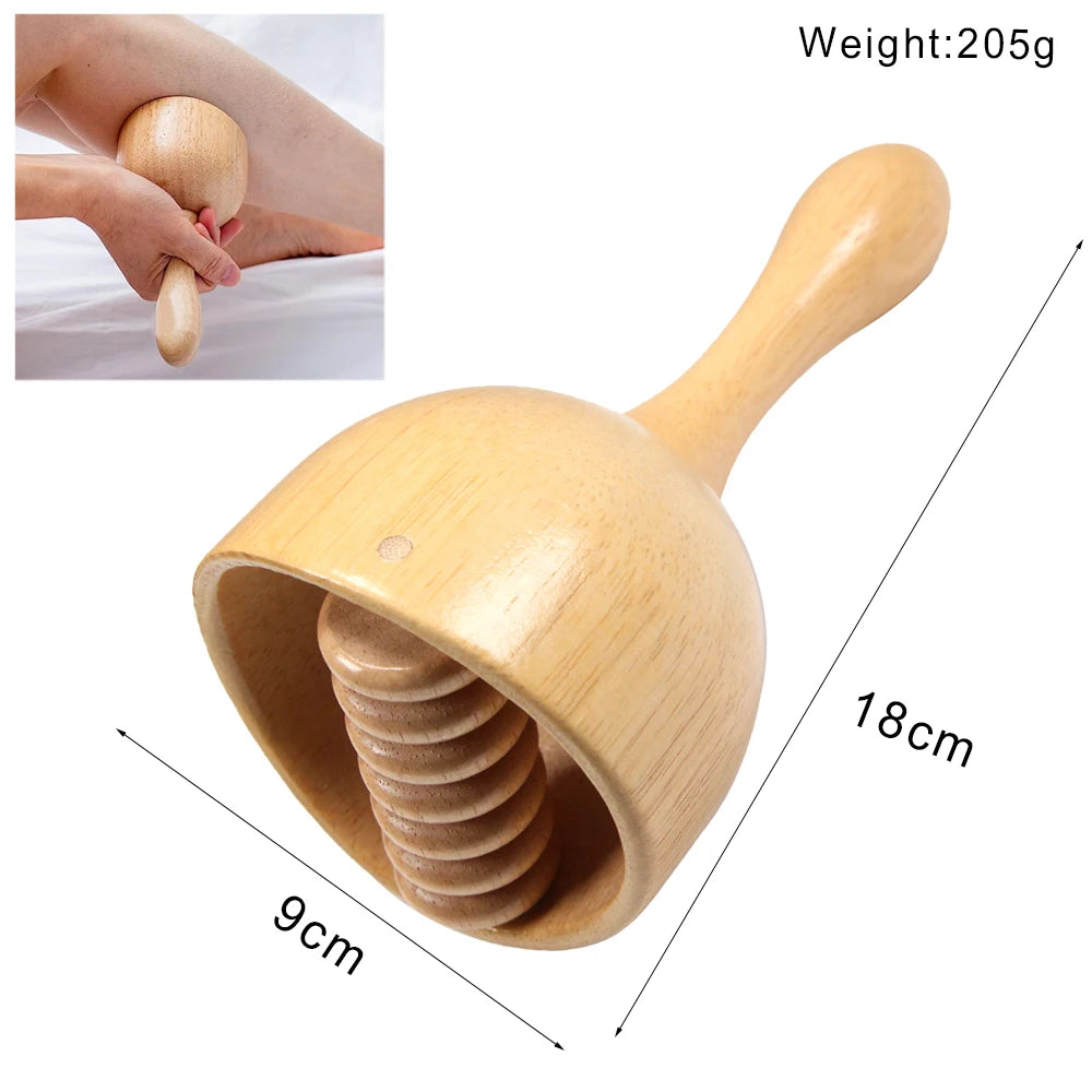 Wooden Massage Tools – Lymphatic Drainage &amp; Anti-Cellulite Body Shaper
