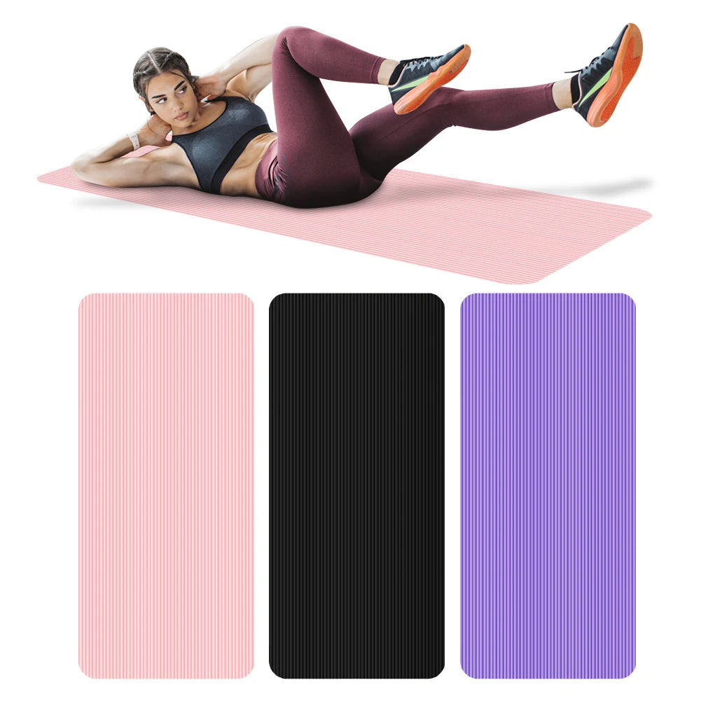 Non-Slip Yoga Mat – Thick Solid Color Multi-Function Fitness Mat for Home Gym