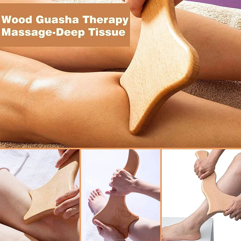 Wooden Massage Tools – Lymphatic Drainage &amp; Anti-Cellulite Body Shaper
