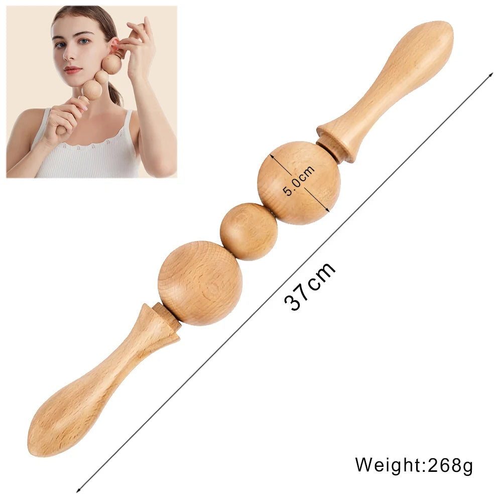 Wooden Massage Tools – Lymphatic Drainage &amp; Anti-Cellulite Body Shaper