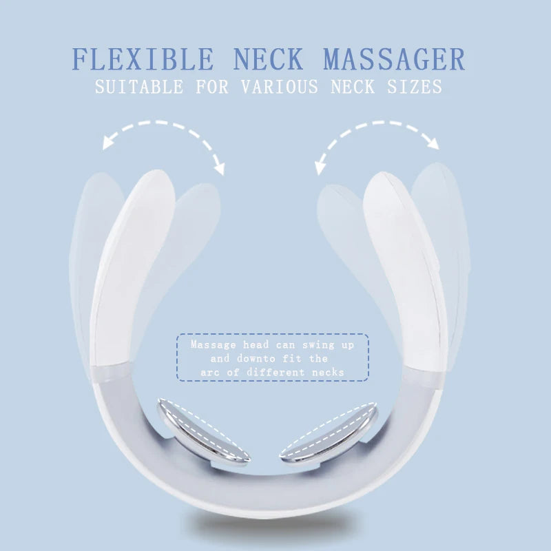 Smart Neck Shoulder Muscle Massager – Electric Heat Relaxation Device