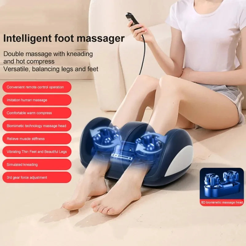 Extra Big Electric Foot Massager – Shiatsu Kneading with Hot Compress