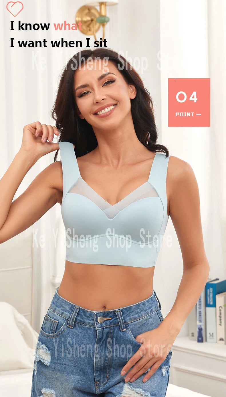 Women’s Seamless Sports Bra – Invisible, Breathable & Wireless Comfort