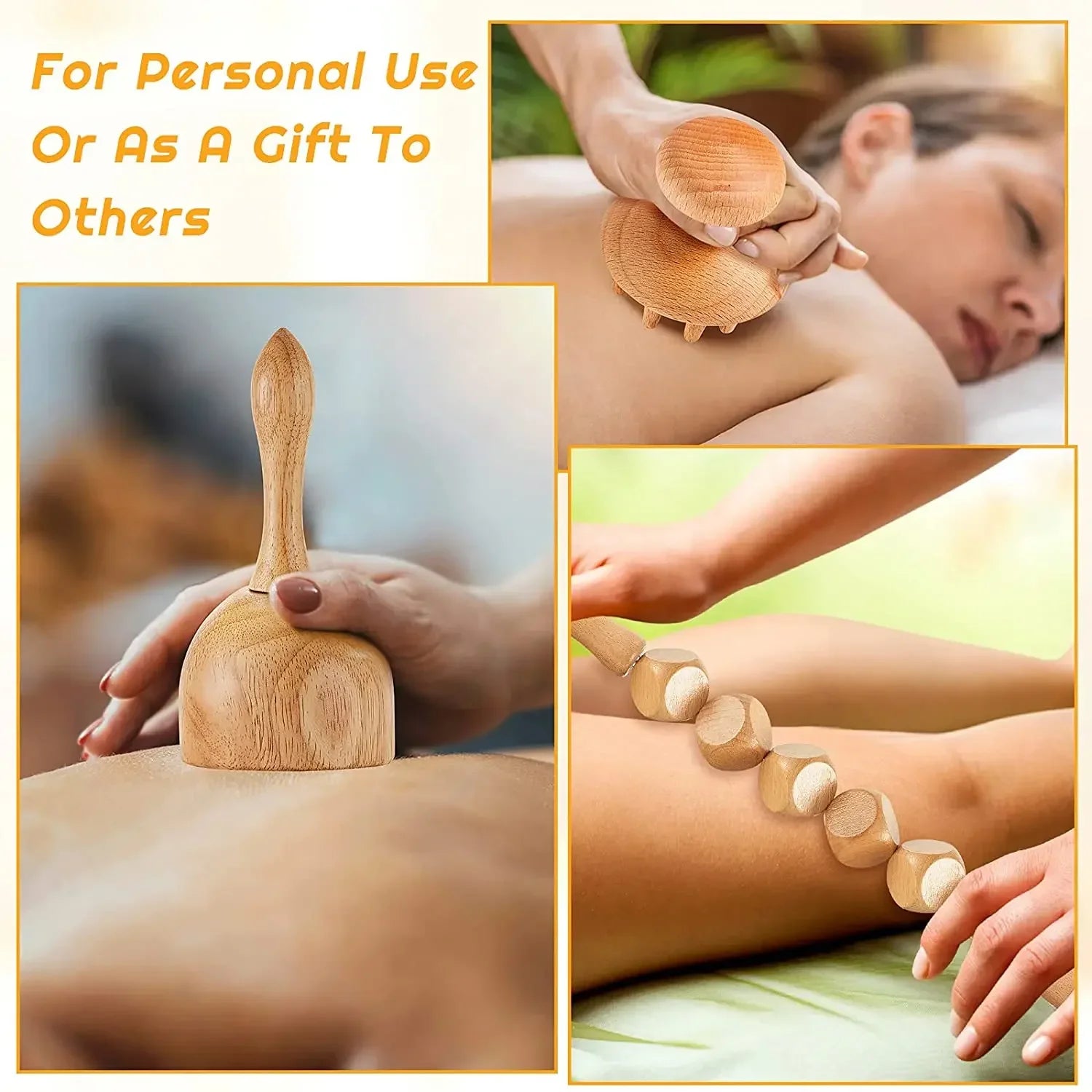 Wooden Massage Tools – Lymphatic Drainage &amp; Anti-Cellulite Body Shaper