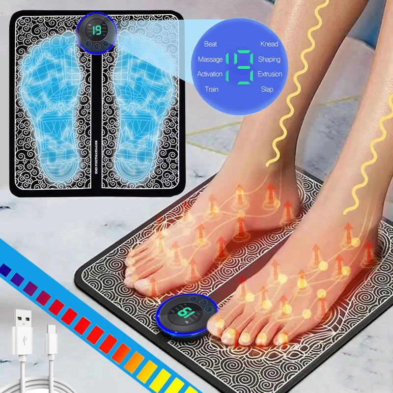 Electric Foot Massager Pad – Muscle Massage & Relaxation Trainer