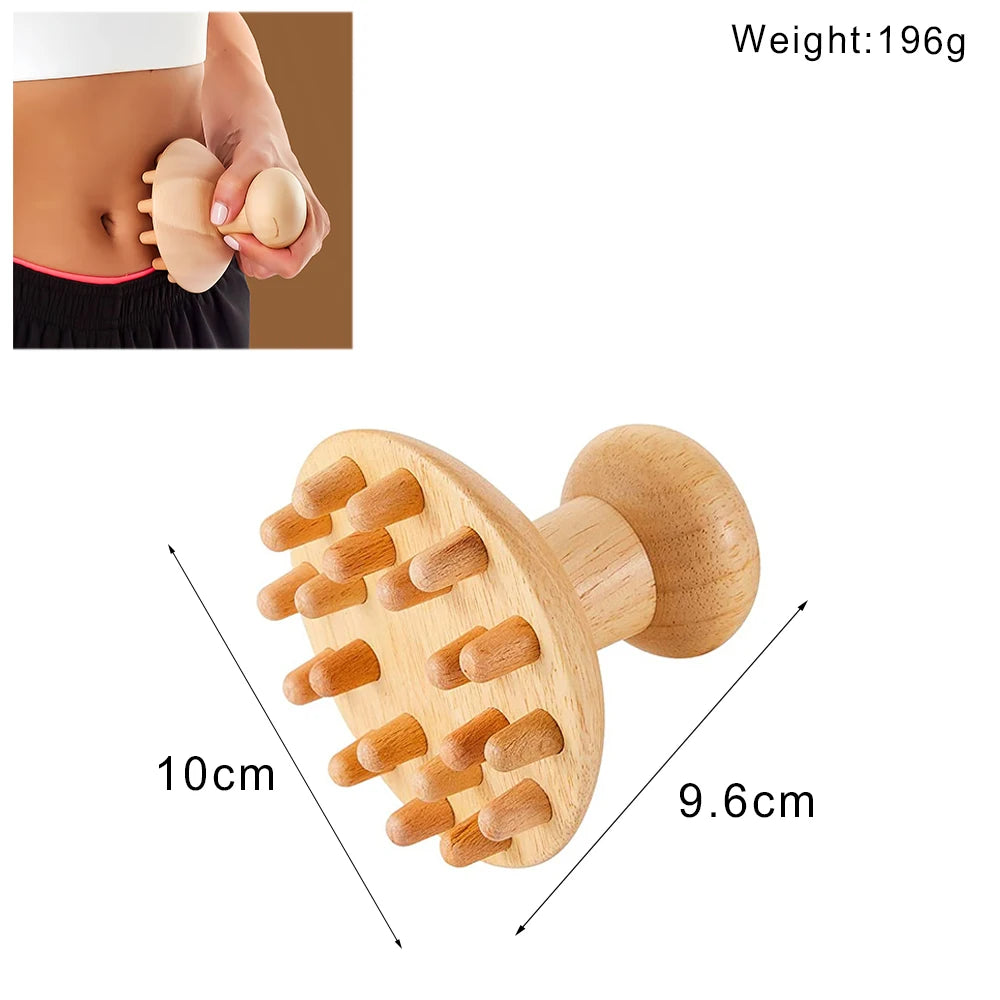 Wooden Massage Tools – Lymphatic Drainage &amp; Anti-Cellulite Body Shaper
