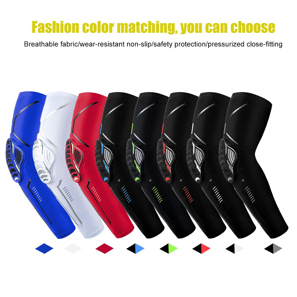 Sports Crash-Proof Elbow Support Pads – Arm Compression Brace