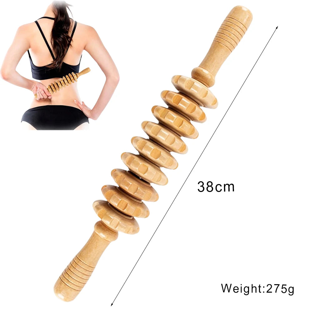 Wooden Massage Tools – Lymphatic Drainage &amp; Anti-Cellulite Body Shaper