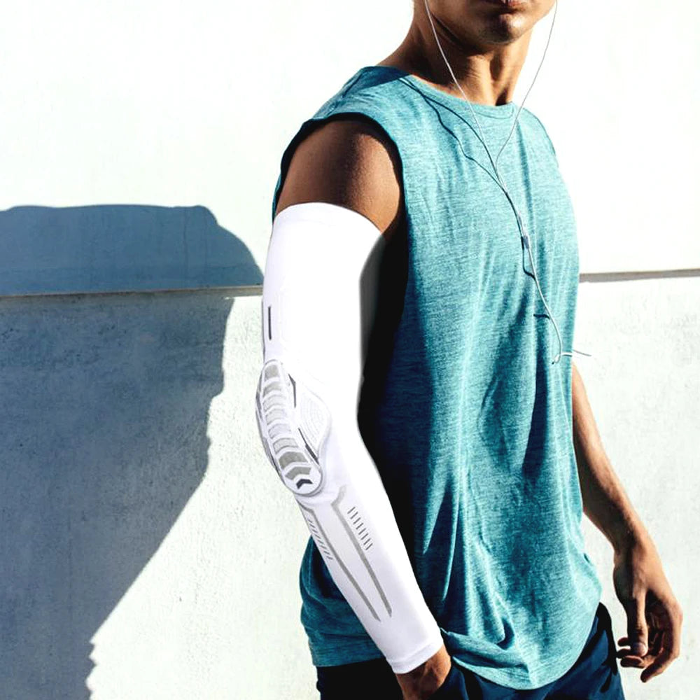 Sports Crash-Proof Elbow Support Pads – Arm Compression Brace