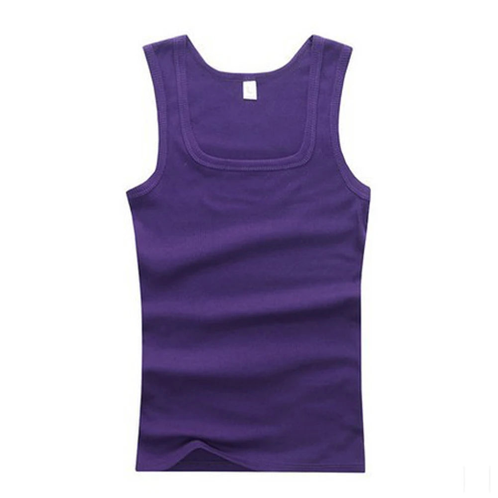 Men’s Pure Cotton Tight Vest – Casual Sports & Bodybuilding Tank Top
