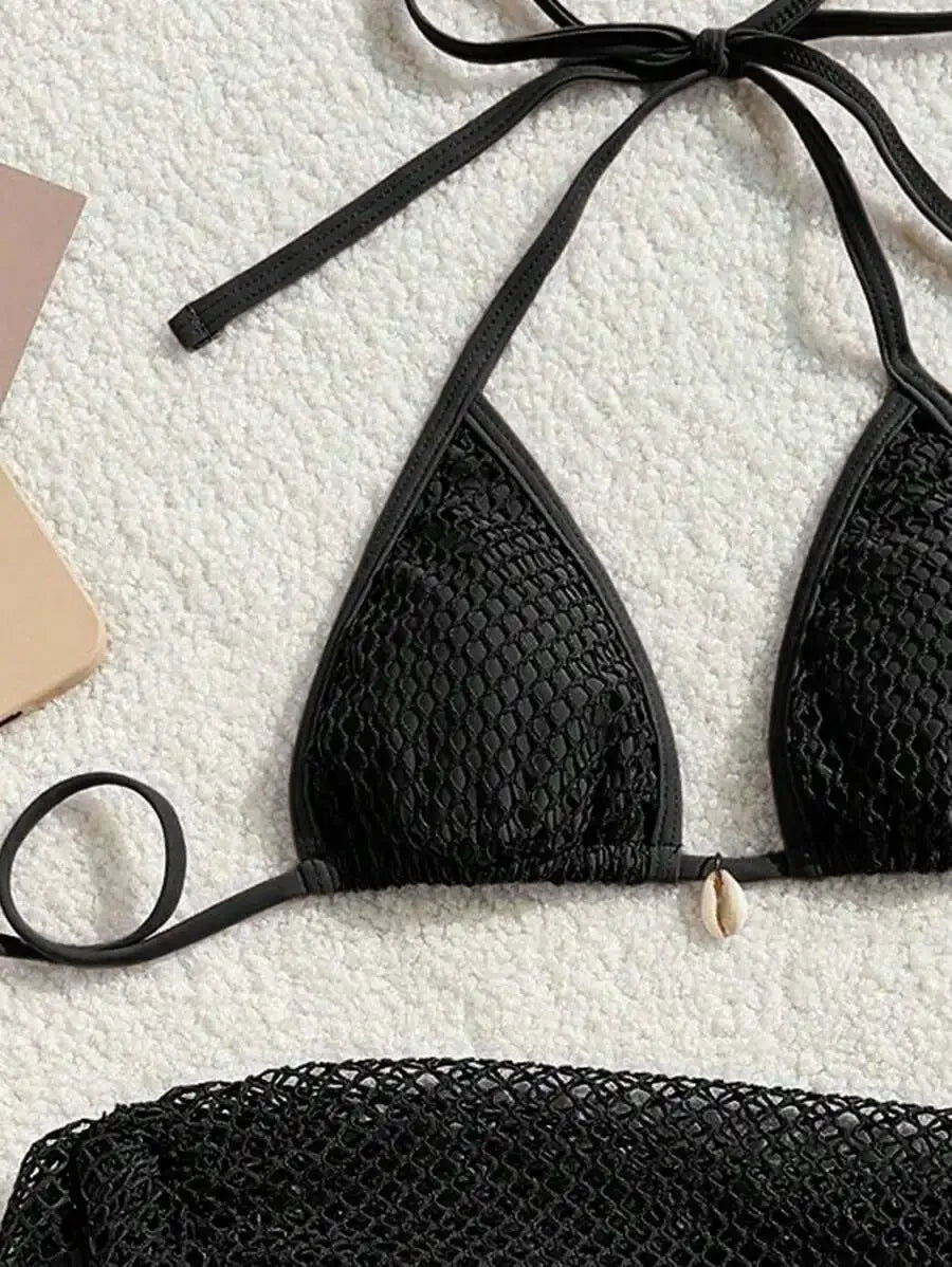 Sexy Three-Piece Bikini Set – Women’s Brazilian Swimwear