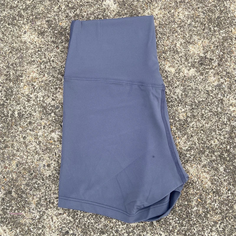 High Waist Yoga Shorts for Women – Stretchy Tummy Control Gym & Running Workout Shorts