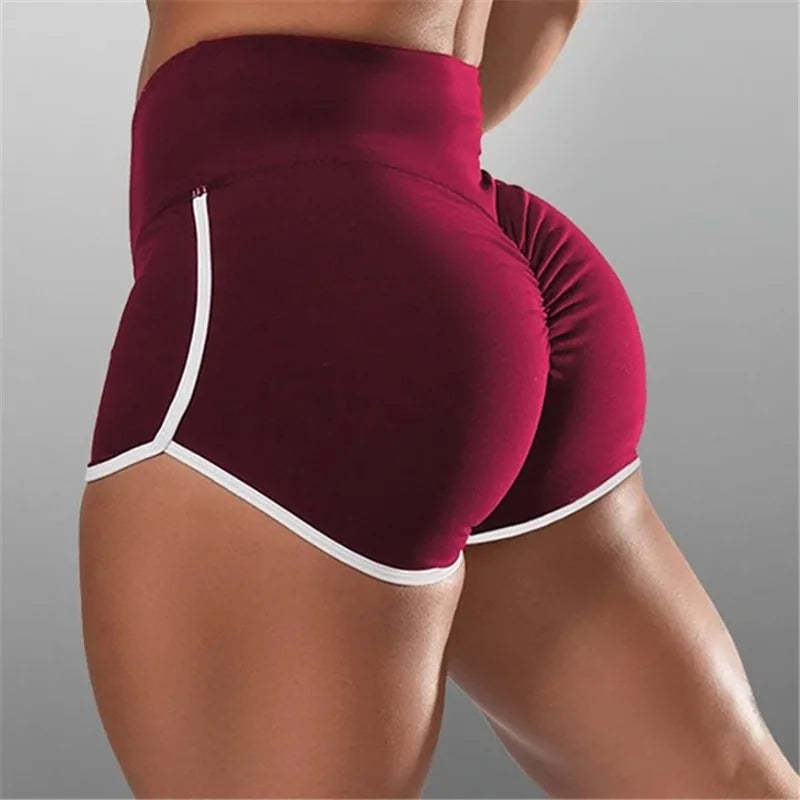 Women’s Summer Sports Shorts – Stretchy Low-Waist Slim Fitness & Yoga Shorts