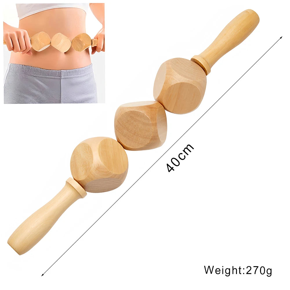 Wooden Massage Tools – Lymphatic Drainage &amp; Anti-Cellulite Body Shaper