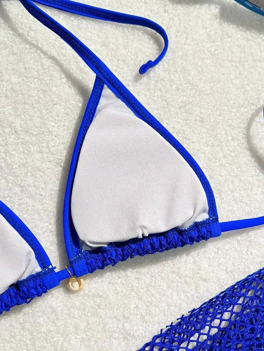 Sexy Three-Piece Bikini Set – Women’s Brazilian Swimwear