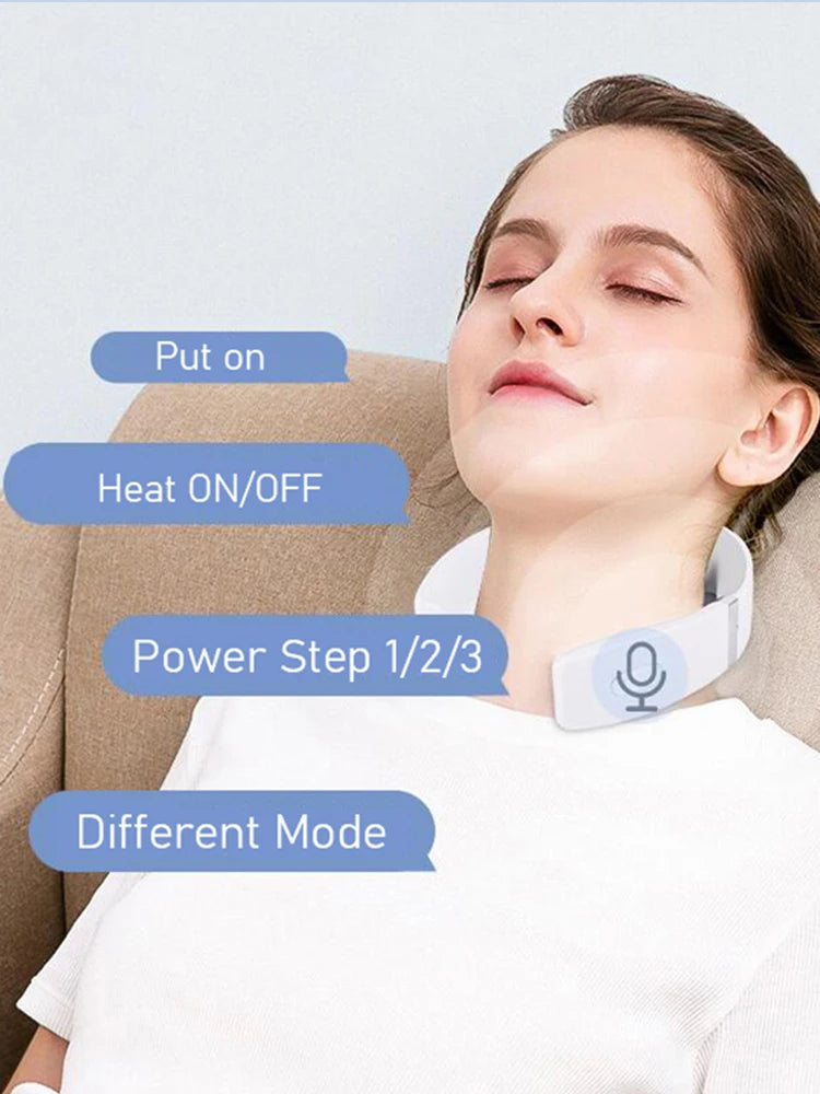 Smart Neck Shoulder Muscle Massager – Electric Heat Relaxation Device