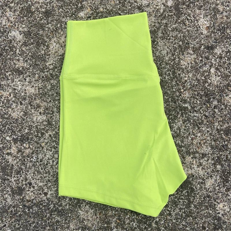 High Waist Yoga Shorts for Women – Stretchy Tummy Control Gym & Running Workout Shorts