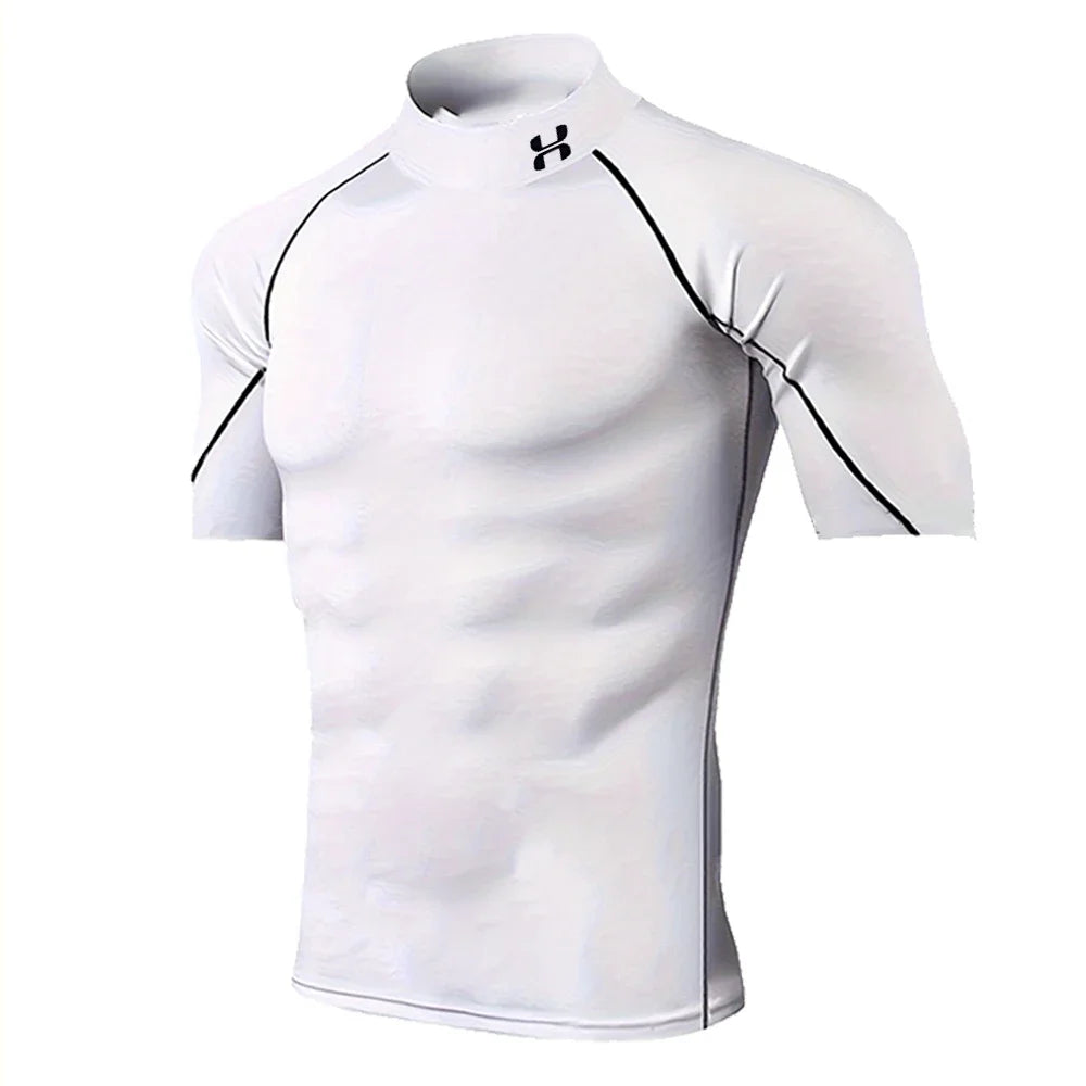 Men’s Quick-Dry Compression T-Shirt – Summer Gym & Running Top