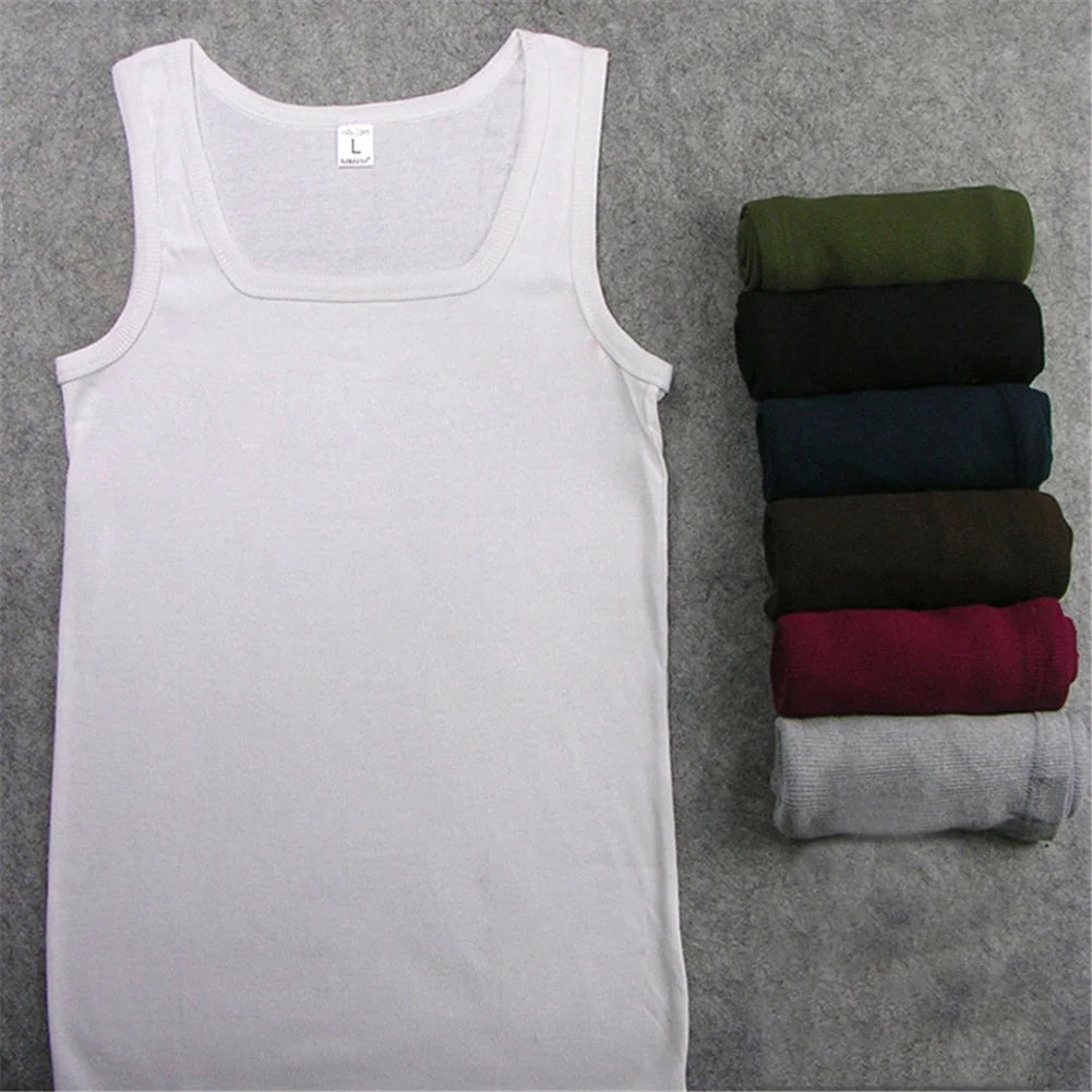 Men’s Pure Cotton Tight Vest – Casual Sports & Bodybuilding Tank Top