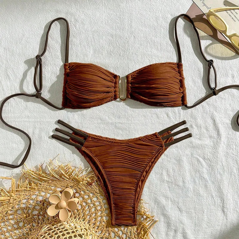 Sexy Push-Up Bikini Set – Women’s Brazilian Swimwear