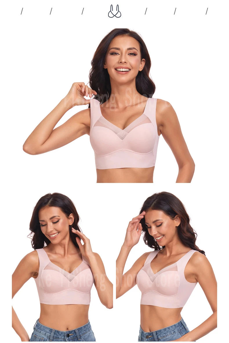 Women’s Seamless Sports Bra – Invisible, Breathable & Wireless Comfort