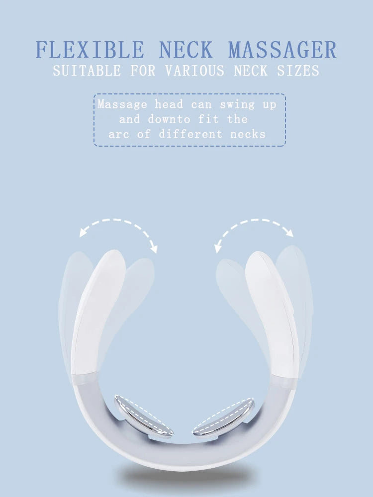 Smart Neck Shoulder Muscle Massager – Electric Heat Relaxation Device